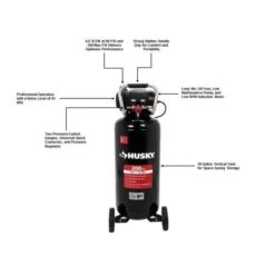 Husky 20 Gal. 200 PSI Oil Free Portable Vertical Electric Air Compressor -Husky Shop husky portable air compressors c202h 4f 1000