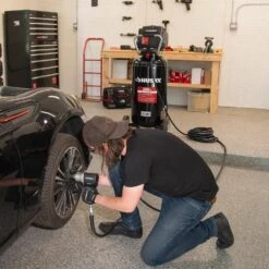 Husky 27 Gal. 200 PSI Oil Free Portable Vertical Electric Air Compressor -Husky Shop husky portable air compressors c271h 44 1000