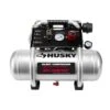 Husky 2 Gal. 125 PSI 1 HP Silent Oil Free Electric Air Compressor -Husky Shop husky portable air compressors sac22hpd 64 1000