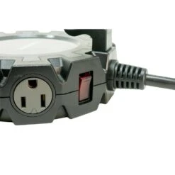 Husky 14/3 Heavy Duty 10-Outlet Plug Adapter Converter, Black -Husky Shop husky power strips 5192 23100006 1d 1000