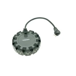 Husky 14/3 Heavy Duty 10-Outlet Plug Adapter Converter, Black -Husky Shop husky power strips 5192 23100006 44 1000