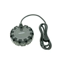 Husky 14/3 Heavy Duty 10-Outlet Plug Adapter Converter, Black -Husky Shop husky power strips 5192 23100006 4f 1000