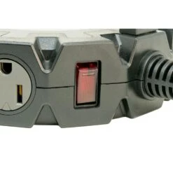 Husky 14/3 Heavy Duty 10-Outlet Plug Adapter Converter, Black -Husky Shop husky power strips 5192 23100006 66 1000