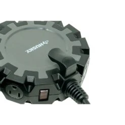 Husky 14/3 Heavy Duty 10-Outlet Plug Adapter Converter, Black -Husky Shop husky power strips 5192 23100006 76 1000