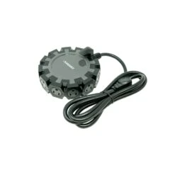 Husky 14/3 Heavy Duty 10-Outlet Plug Adapter Converter, Black -Husky Shop husky power strips 5192 23100006 c3 1000