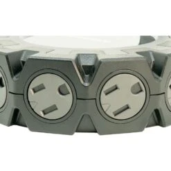 Husky 14/3 Heavy Duty 10-Outlet Plug Adapter Converter, Black -Husky Shop husky power strips 5192 23100006 d4 1000