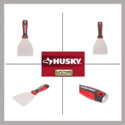 Husky 4 In. Putty Knife With Flexible Stainless Steel Blade -Husky Shop husky putty knives 90980 1d 1000