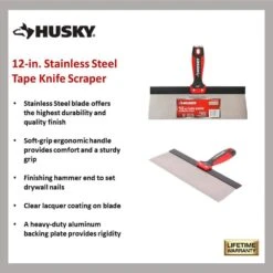 Husky 10 IN. Tape Knife -Husky Shop husky putty knives 91697 66 1000
