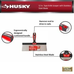 Husky 10 IN. Tape Knife -Husky Shop husky putty knives 91697 77 1000