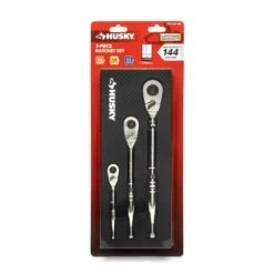 Husky 144-Position Ratchet Set With EVA Tray (3-Piece) -Husky Shop husky ratchet sets h144rat3pc 77 1000