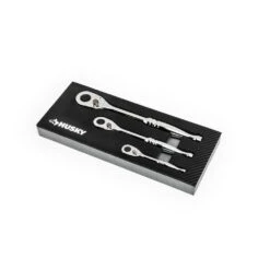 Husky 1/4 In., 3/8 In. And 1/2 In. 72-Tooth Ratchet Set In EVA (3-Piece)