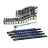 Husky 1/2 In. Drive SAE And Metric Socket And Bit Set With Ratchet And Rails (57-Piece) 20 Husky 1/2 In. Drive SAE And Metric Socket And Bit Set With Ratchet And Rails (57-Piece) -Husky Shop husky ratchet socket sets h2d57pcmssrr 64 1000