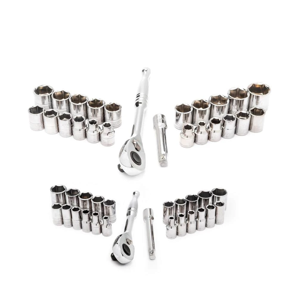 Husky 1/4 In. And 3/8 In. Drive Ratchet SAE/Metric Standard Socket Set (48-Piece) 3 Husky 1/4 In. And 3/8 In. Drive Ratchet SAE/Metric Standard Socket Set (48-Piece) - Image 3