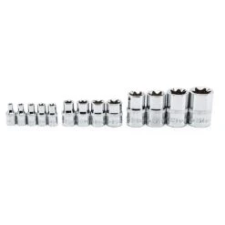 Husky 1/4 In.,3/8 In.,1/2 In. E-Torx Socket Set (13-Pieces) -Husky Shop husky ratchet socket sets hetx13pc 02 1d 1000