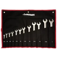 Husky 72-Tooth Master SAE Flex Head Ratcheting Wrench Set (12-Piece) -Husky Shop husky ratcheting wrenches hfrw12pcsae 1d 1000