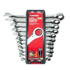 Husky SAE/MM Ratcheting Combination Wrench Set (22-Piece) -Husky Shop husky ratcheting wrenches hrw22pcsmcb c3 1000