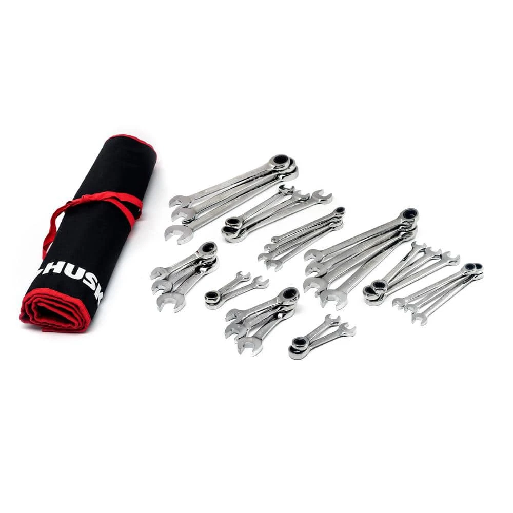 Husky Ratcheting Wrench Set With Pouch (30-Piece) 1 Husky Ratcheting Wrench Set With Pouch (30-Piece)