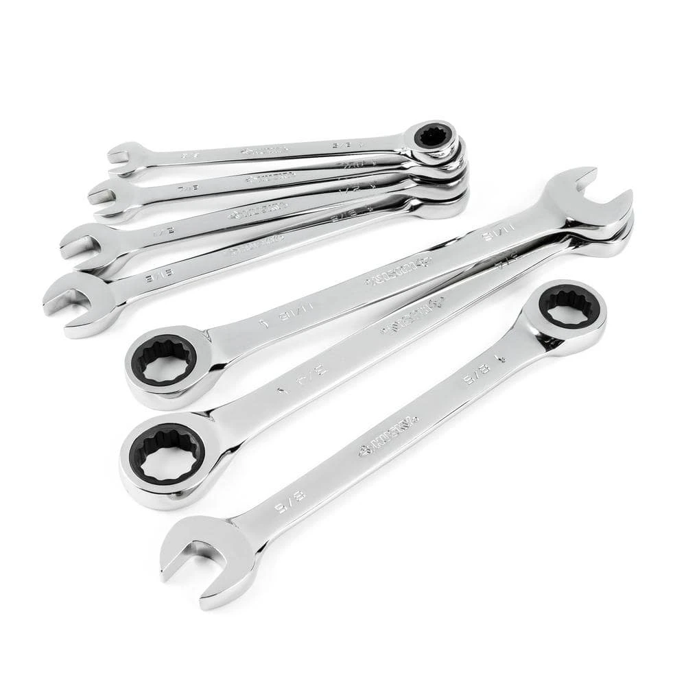 Husky Ratcheting SAE Combination Wrench Set (7-Piece) 1 Husky Ratcheting SAE Combination Wrench Set (7-Piece)