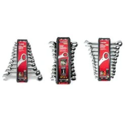 Husky SAE/MM Ratcheting Combination And Stubby Wrench Set (32-Piece)