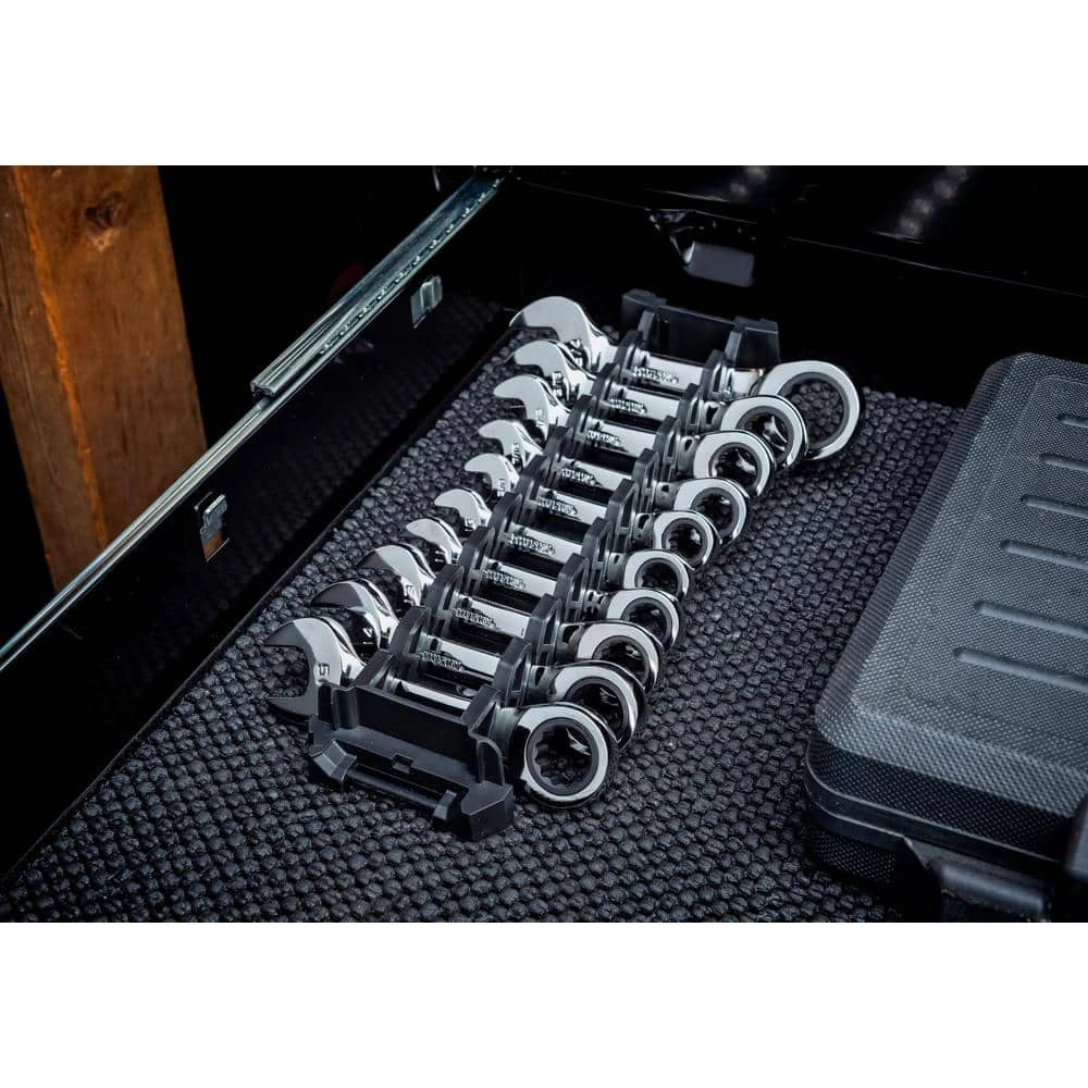 Husky SAE/MM Ratcheting Combination And Stubby Wrench Set (32-Piece) 8 Husky SAE/MM Ratcheting Combination And Stubby Wrench Set (32-Piece) - Image 8