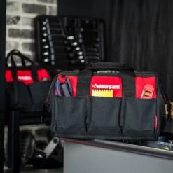 Husky 12 In. And 15 In. Tool Bag Combo -Husky Shop husky red husky tool bags hd61215 th fa 1000