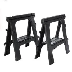 Husky 28 In. W X 31 In. H Folding Sawhorse (2-Pack)