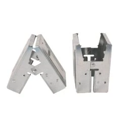 Husky 5.5 In. D X 4.00 In W X 3.74 In H Steel Galvanized Sawhorse Brackets (2-Pack)