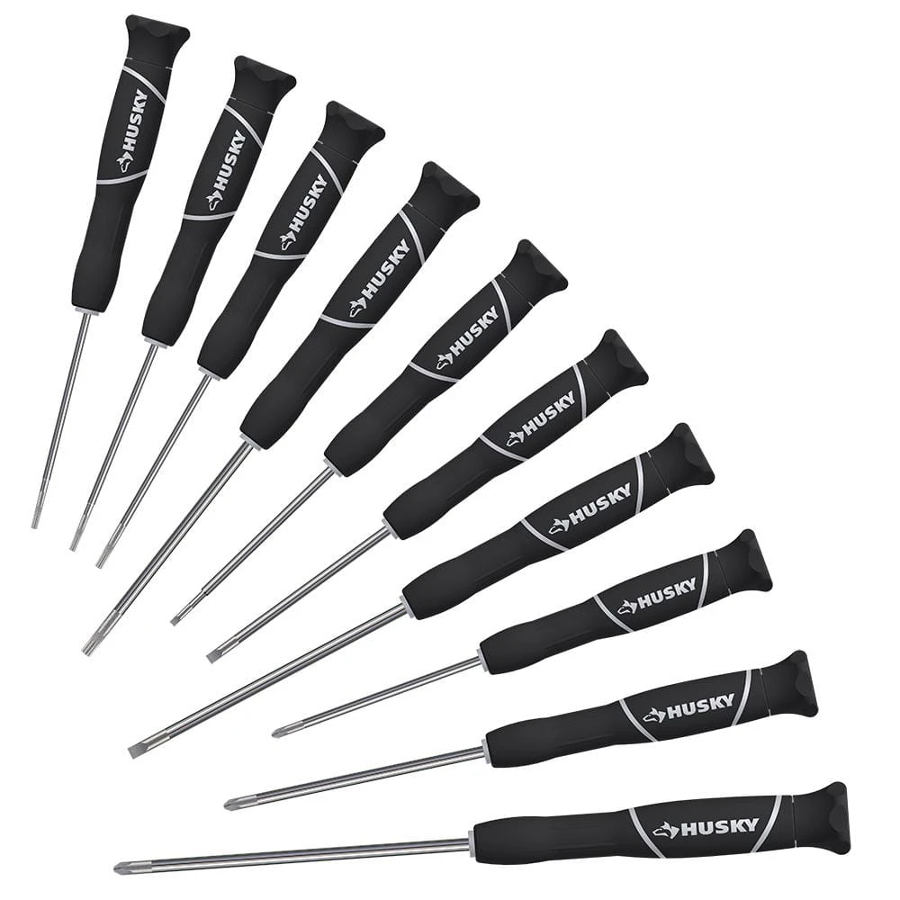 Husky Precision Screwdriver Set (10-Piece) 1 Husky Precision Screwdriver Set (10-Piece)