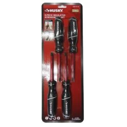 Husky Insulated Hand Tool Screwdriver Set (4-Piece) -Husky Shop husky screwdriver sets 276300040 44 1000