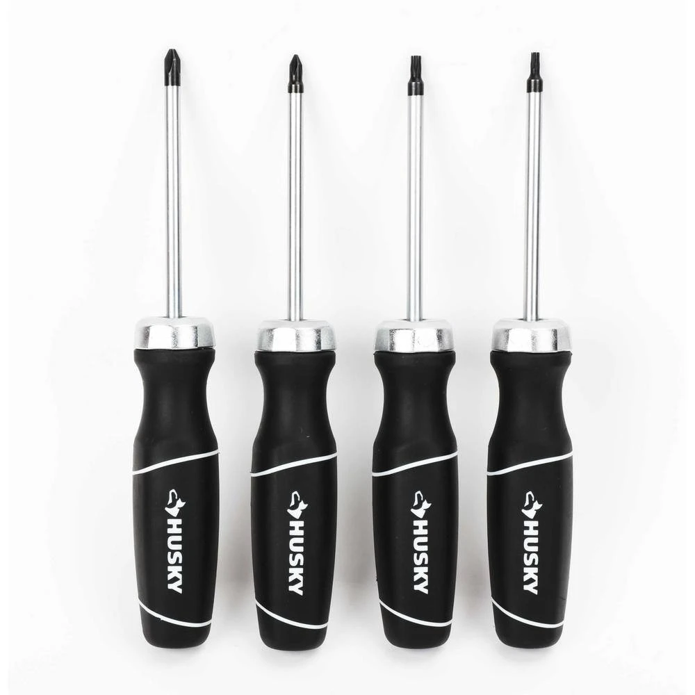 Husky Gear Drive Ratcheting Screwdriver Set (4-Piece) 2 Husky Gear Drive Ratcheting Screwdriver Set (4-Piece) - Image 2