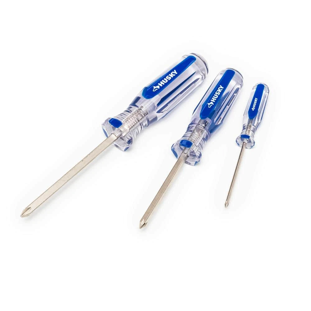 Husky Philips And Slotted Screwdriver Set With Acetate Handles (6-Piece) 5 Husky Philips And Slotted Screwdriver Set With Acetate Handles (6-Piece) - Image 5