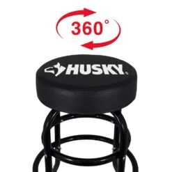 Husky 29 In. Shop Stool With 360° Swivel Seat -Husky Shop husky shop stools hpl2009p dip 77 1000