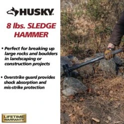 Husky 8 Lb. Sledgehammer With 34 In. Fiberglass Handle -Husky Shop husky sledge hammers hd sf8lb a0 1000