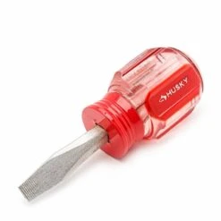 Husky 1/4 In. X 1-1/2 In. Square Shaft Stubby Slotted Screwdriver -Husky Shop husky slotted screwdrivers h114x112sfhsd c3 1000