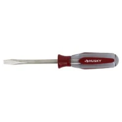 Husky 1/4 In. X 4 In. Square Shaft Standard Slotted Screwdriver