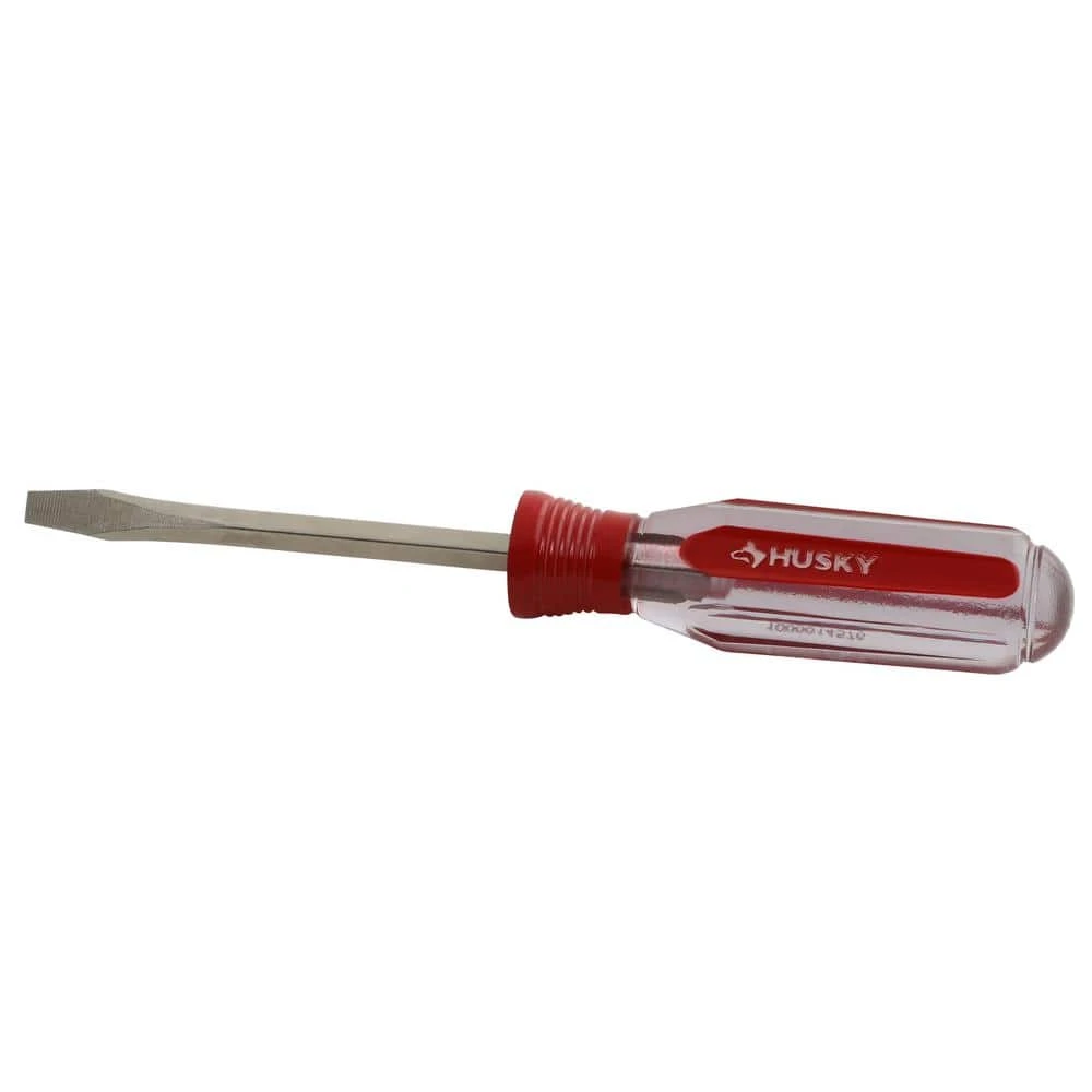 Husky 1/4 In. X 4 In. Square Shaft Standard Slotted Screwdriver 4 Husky 1/4 In. X 4 In. Square Shaft Standard Slotted Screwdriver - Image 4
