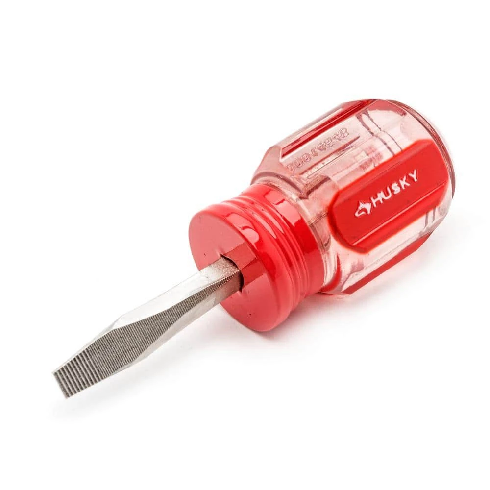 Husky 3/16 In. X 1-1/2 In. Stubby Slotted Screwdriver 3 Husky 3/16 In. X 1-1/2 In. Stubby Slotted Screwdriver - Image 3