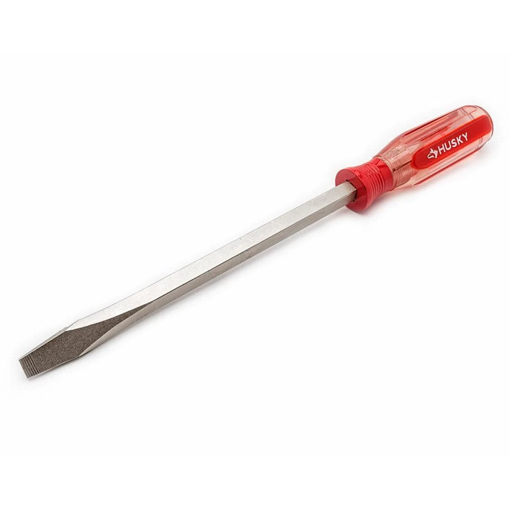 Husky 3/8 In. X 8 In. Square Shaft Standard Slotted Screwdriver 3 Husky 3/8 In. X 8 In. Square Shaft Standard Slotted Screwdriver - Image 3