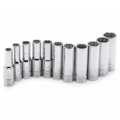 Husky 1/2 In. Drive Deep Metric Socket Set (11-Piece) 14 Husky 1/2 In. Drive Deep Metric Socket Set (11-Piece) -Husky Shop husky socket sets h2ddpmm11pcsr fa 1000