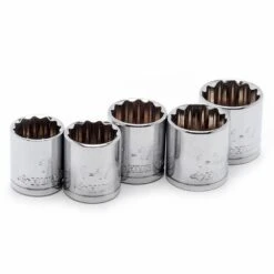 Husky 1/2 In. Drive SAE Large Socket Set (5-Piece) -Husky Shop husky socket sets h2dsae5pc 44 1000