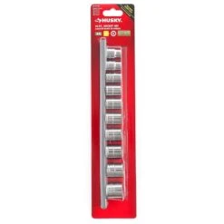 Husky 3/8 In. Drive Standard Metric Socket Set (10-Piece) -Husky Shop husky socket sets h3dmm11pcsr 44 1000