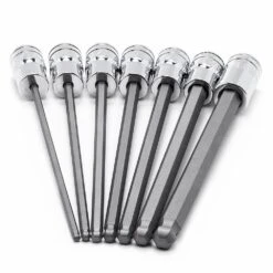 Husky 3/8 In. Drive SAE Long Ball Hex Bit Socket Set (7-Piece) 9 Husky 3/8 In. Drive SAE Long Ball Hex Bit Socket Set (7-Piece) -Husky Shop husky socket sets h3dsaelbbs7pcn 4f 1000