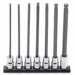 Husky 3/8 In. Drive SAE Long Ball Hex Bit Socket Set (7-Piece) 8 Husky 3/8 In. Drive SAE Long Ball Hex Bit Socket Set (7-Piece) -Husky Shop husky socket sets h3dsaelbbs7pcn c3 1000