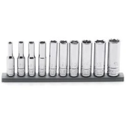 Husky 1/4 In. Drive Deep Metric Socket Set (10-Piece) 13 Husky 1/4 In. Drive Deep Metric Socket Set (10-Piece) -Husky Shop husky socket sets h4ddpmm10pcsr fa 1000