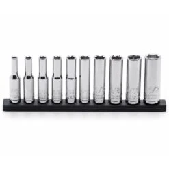 Husky 1/4 In. Drive Deep SAE Socket Set (10-Piece) -Husky Shop husky socket sets h4ddpsae10pcsr fa 1000