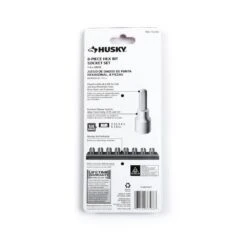 Husky 1/4 In. Drive Metric Hex Bit Socket Set (8-Piece) -Husky Shop husky socket sets h4dmmhex8pc 66 1000