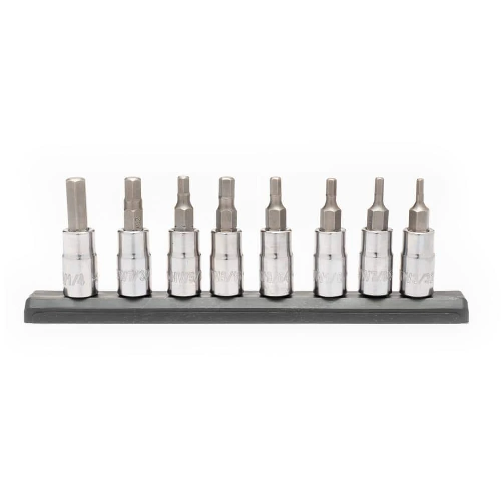 Husky 1/4 In. Drive SAE Hex Bit Socket Set (8-Piece) 4 Husky 1/4 In. Drive SAE Hex Bit Socket Set (8-Piece) - Image 4