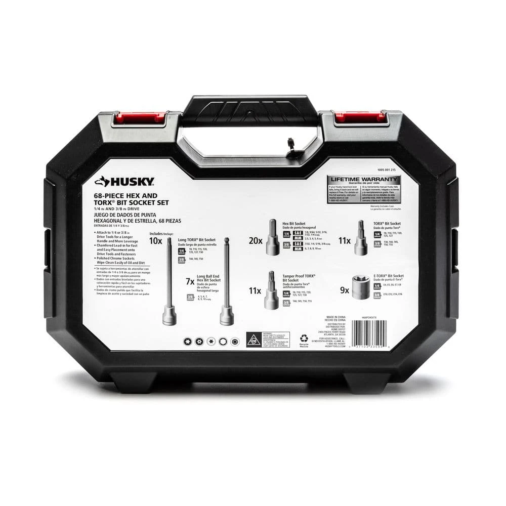 Husky Master Hex And Torx Bit Socket Set (68-Piece) 10 Husky Master Hex And Torx Bit Socket Set (68-Piece) - Image 10