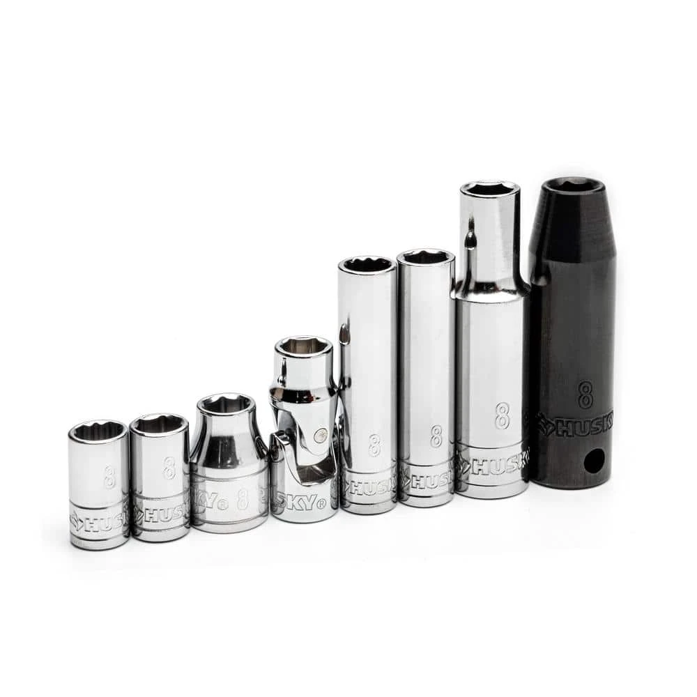 Husky 8 Mm Metric Socket Set (8-Piece) 2 Husky 8 Mm Metric Socket Set (8-Piece) - Image 2