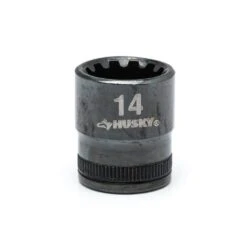 Husky 3/8 In. Drive 14 Mm Knurl Grip Universal Socket